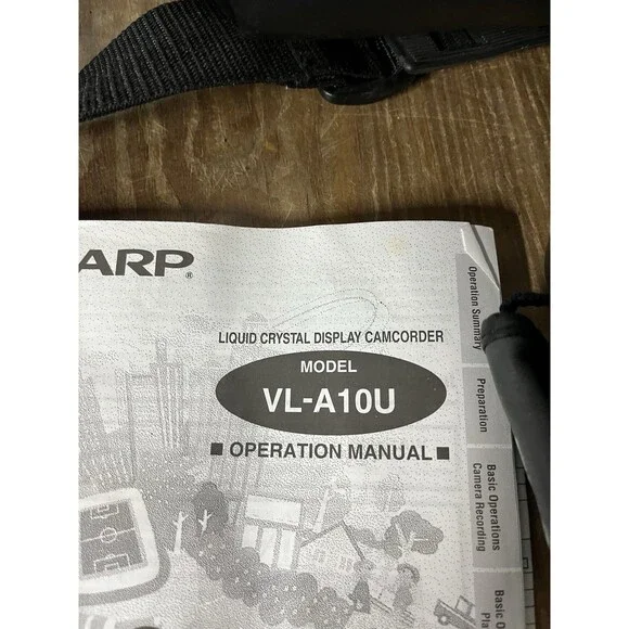 Sharp VL-A10 VL-A10U 8mm Video8 Camcorder Player Camera Video Transfer Untested